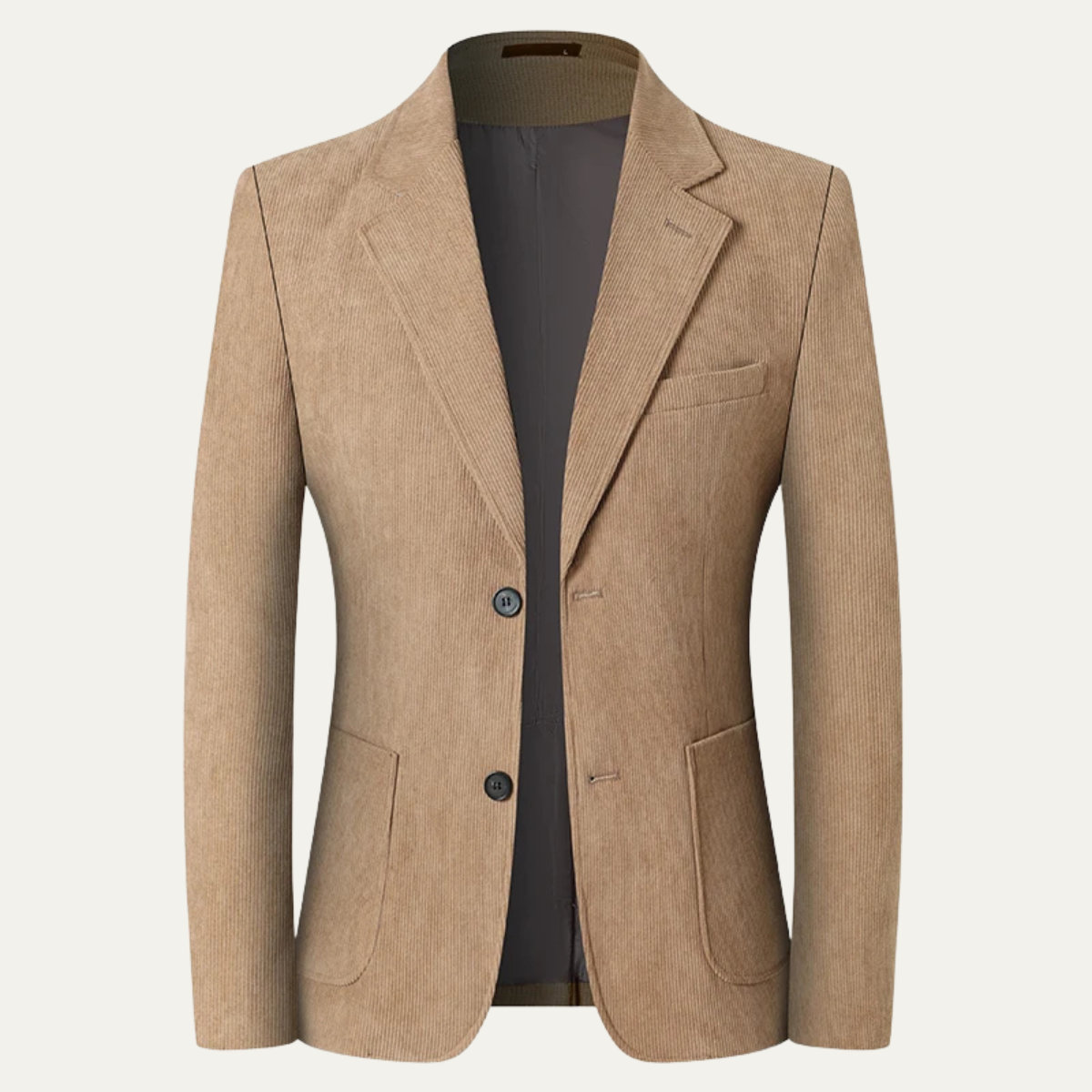 Stylish Men's Fitted Corduroy Jacket