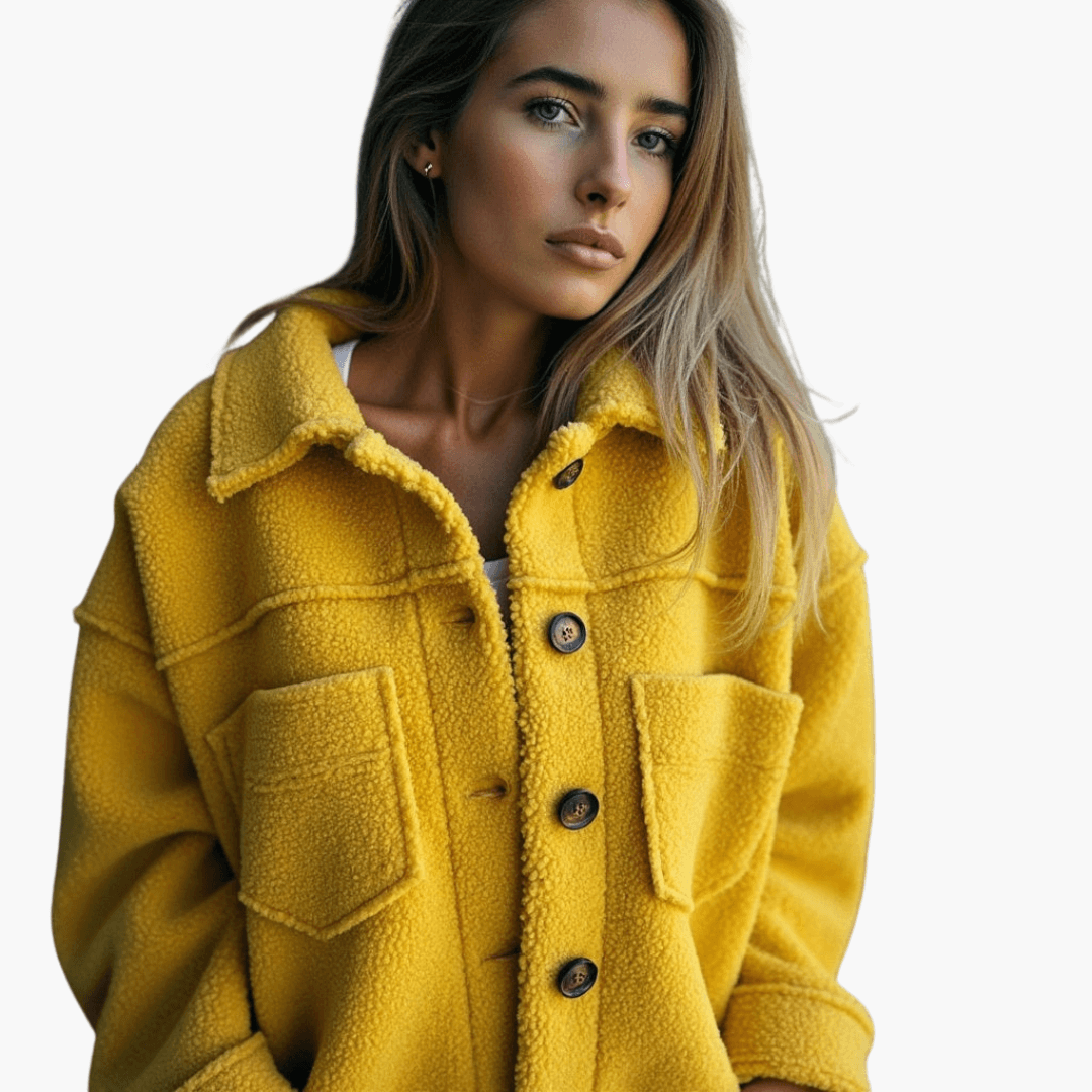 Soft Women's Button Fleece Coat