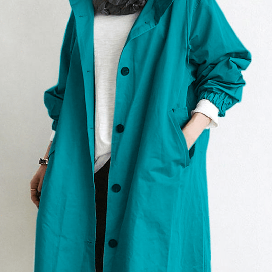 Timeless Women's Double Breasted Hooded Coat