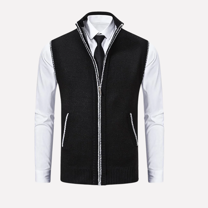 Men's Zip Up Sleeveless Jacket