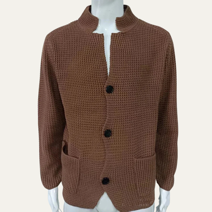 Classic Men's Knit Button Front Cardigan Sweater