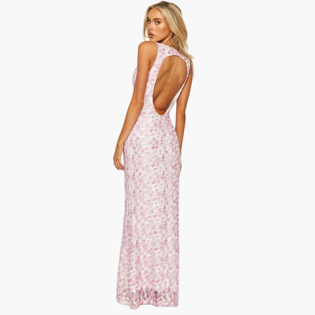 Chic V-Neck Maxi Dress for Women