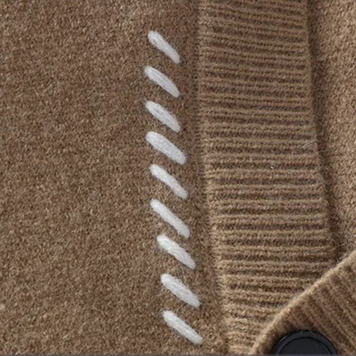 Cozy Mens Button Front V Neck Cardigan Sweater