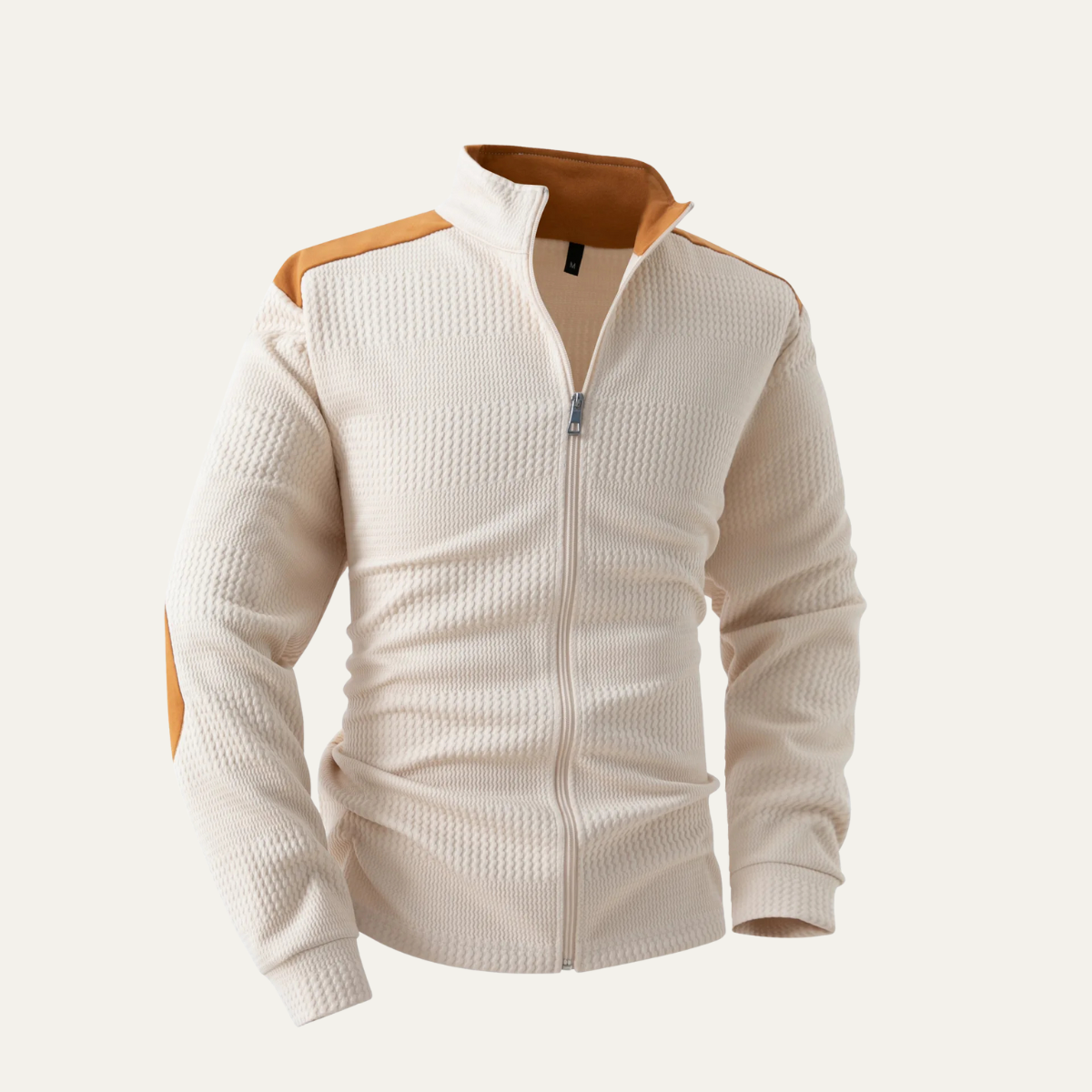 Relaxed Fit Men's Soft Zipper Knit Sweater