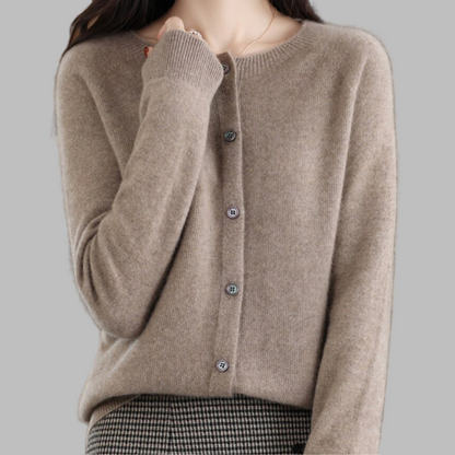 Ladies Classic Open Front Sweater