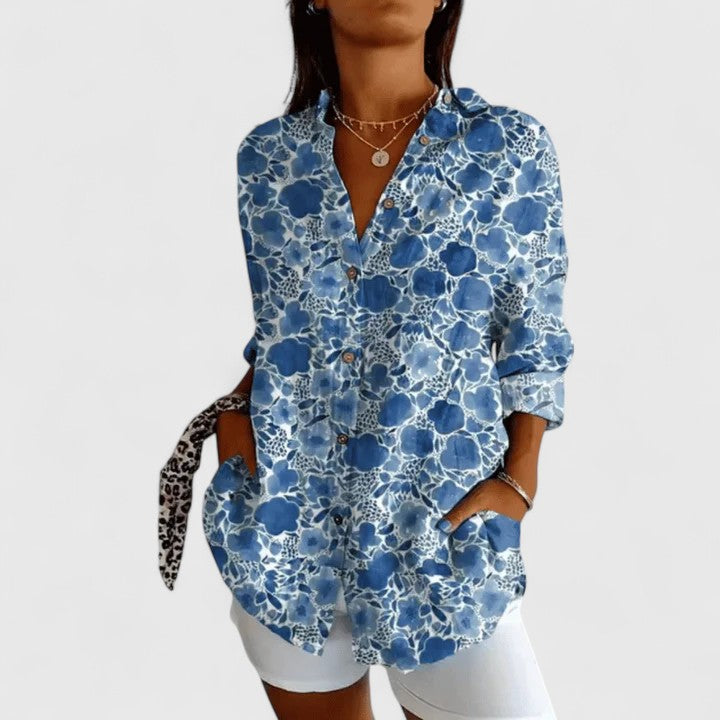 Elegant Flower Women's Casual Top