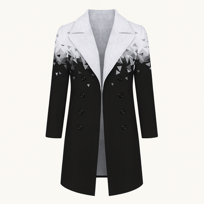 Warm Mens Wool Coat with Pockets - Nocini