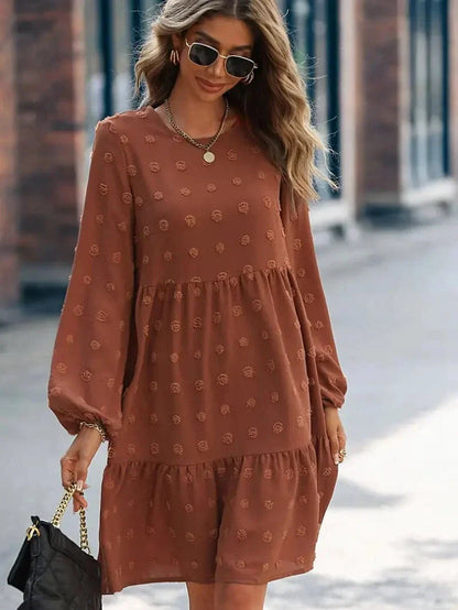 Casual Mini Dress with Long Sleeves