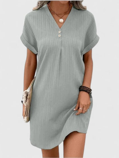 Flowy Draped Women's Dress