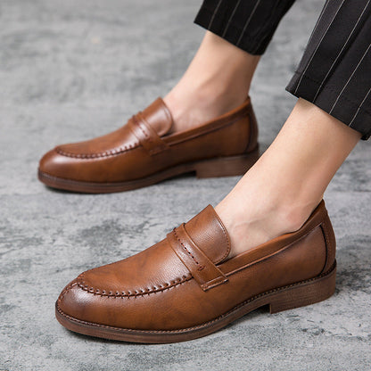 Classic Slip-On Leather Loafers for Men