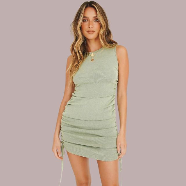 Sexy Tight Fitted Sleeveless Mini Dress - Nocini