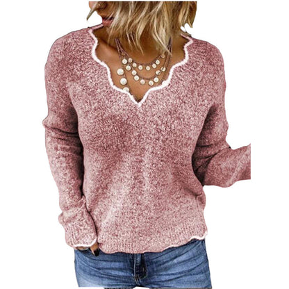 Cozy Women's Long Sleeve Soft Knit Sweater