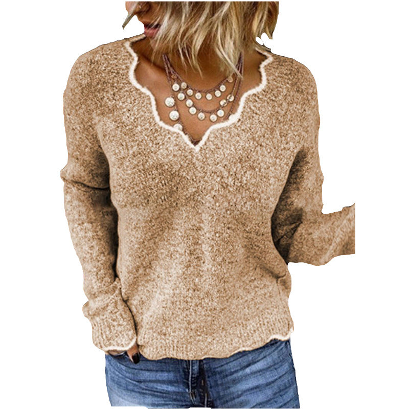 Cozy Women's Long Sleeve Soft Knit Sweater - Nocini