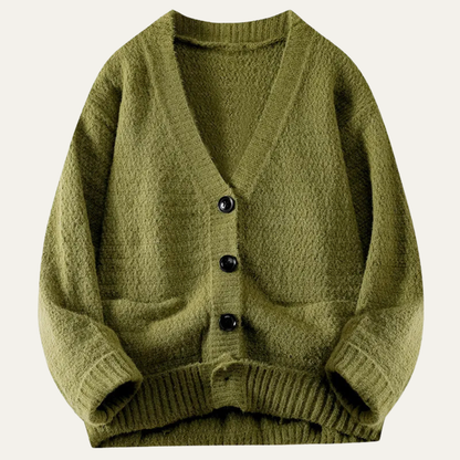 Cozy Men's Crew Neck Knitted Pullover Sweater