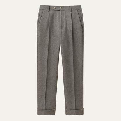 Classic Fit Men's Wool Dress Pants - Nocini