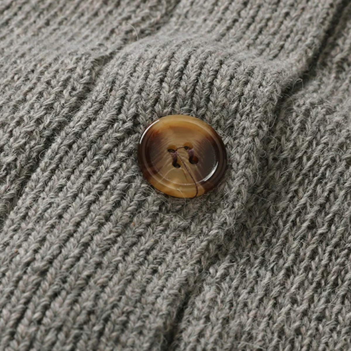 Relaxed Fit Men's V Neck Sweater Cardigan