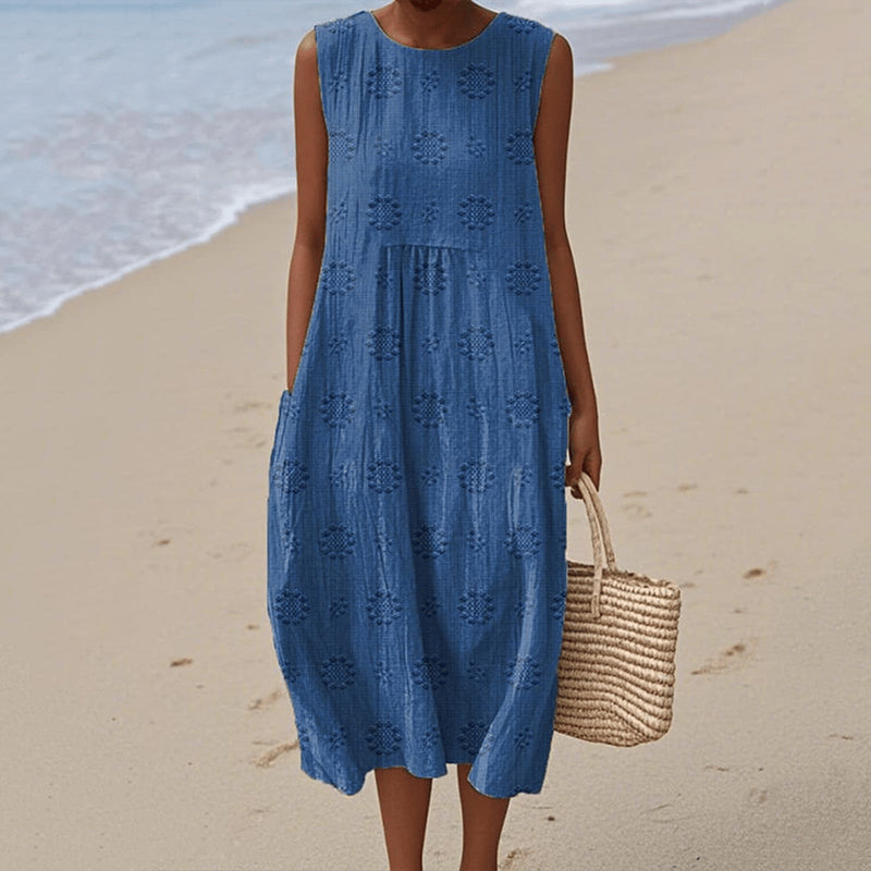 Summer Floral Midi Dress for Women