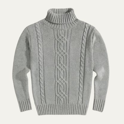 Warm Merino Wool Crew Neck Sweater for Men