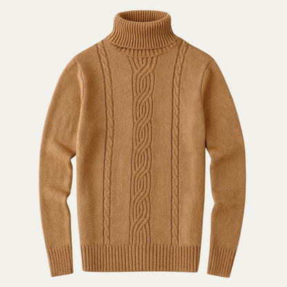 Warm Merino Wool Crew Neck Sweater for Men - Nocini