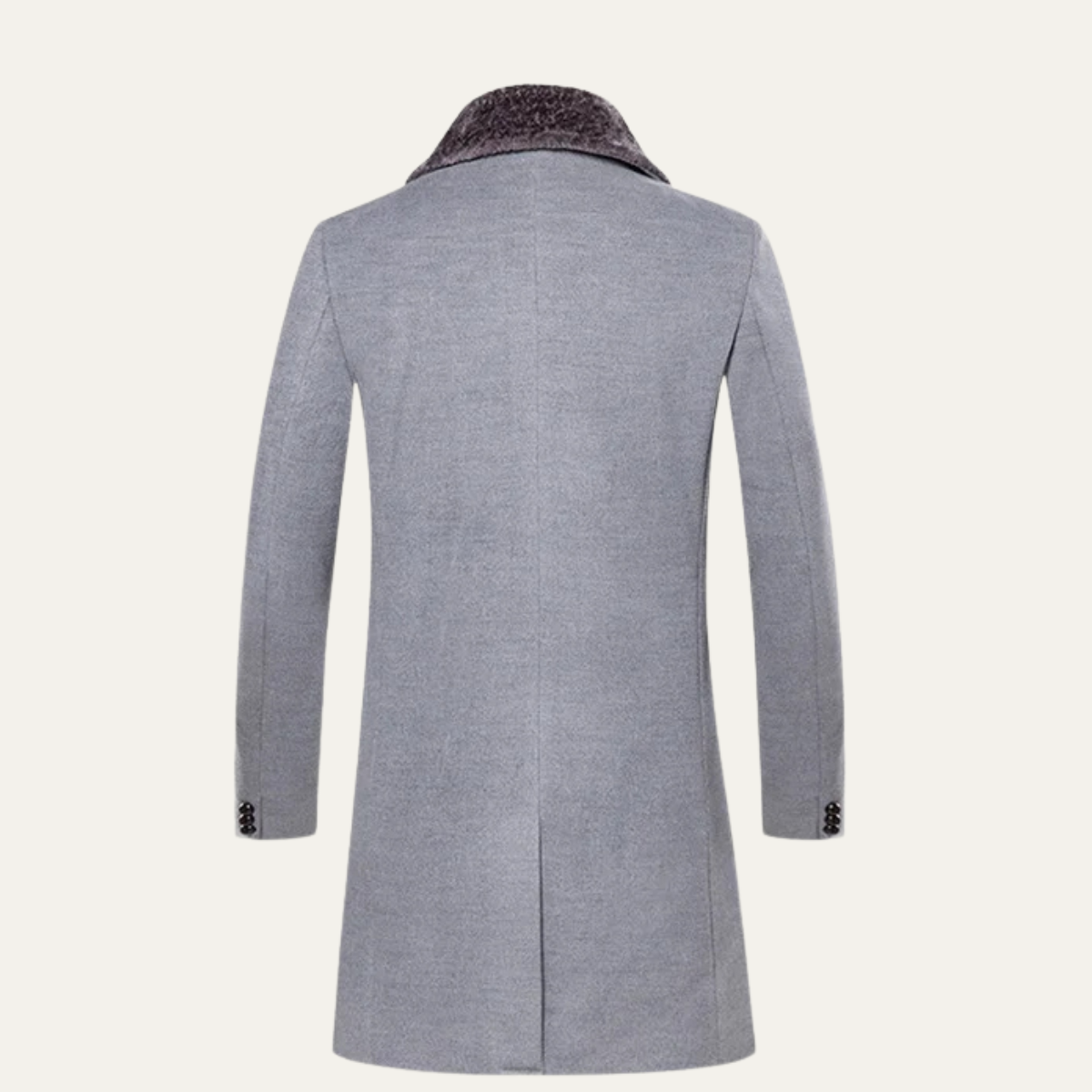 Warm Mens Slim Fit Fur Hooded Parka Jacket