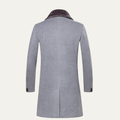 Warm Mens Slim Fit Fur Hooded Parka Jacket