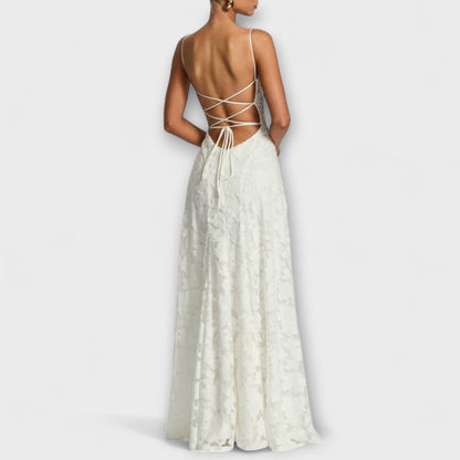 Elegant Lace Long Evening Dress