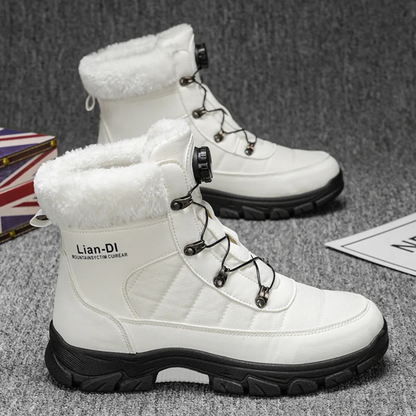 Warm Insulated Men's Snow Boots with Fur Lining