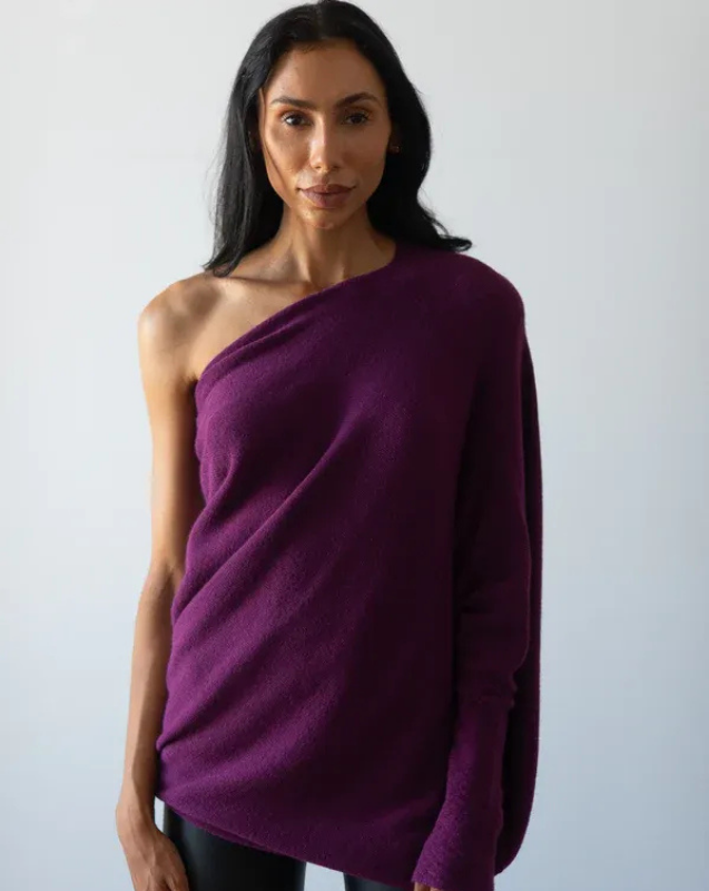 Feminine Knit Top with Bell Sleeve