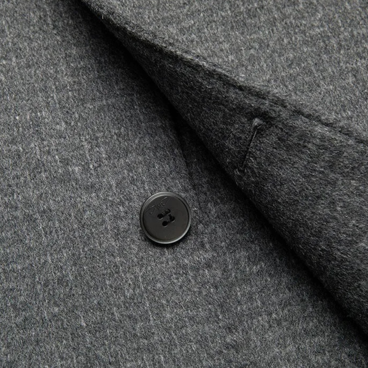 Timeless Double Breasted Wool Pea Coat for Men