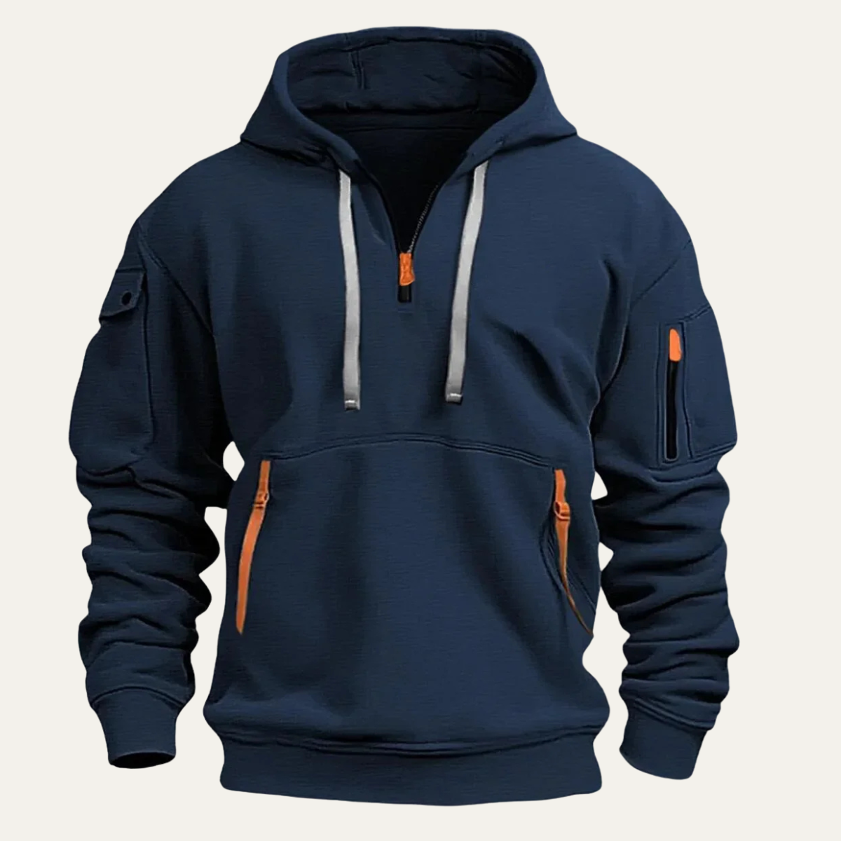 Waterproof Men's Insulated Multi Pocket Hooded Jacket