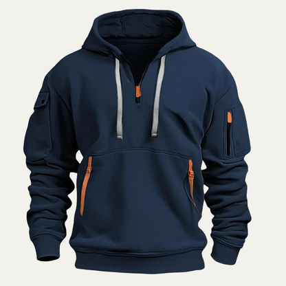 Waterproof Men's Insulated Multi Pocket Hooded Jacket