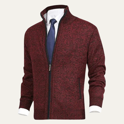 Cozy Men's Thick Fleece Full Zip Sweater