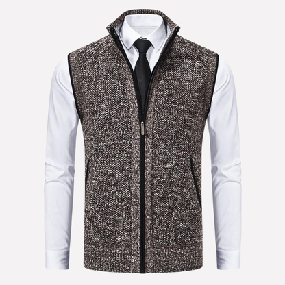Men's Zip Up Sleeveless Jacket
