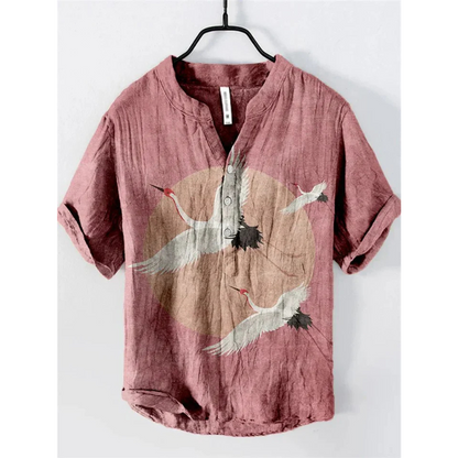 Casual Men's Short Sleeve Breathable Graphic Tee