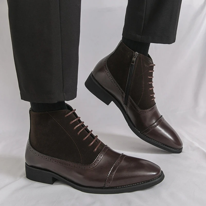 Luxury Men's Black Leather Chelsea Boots
