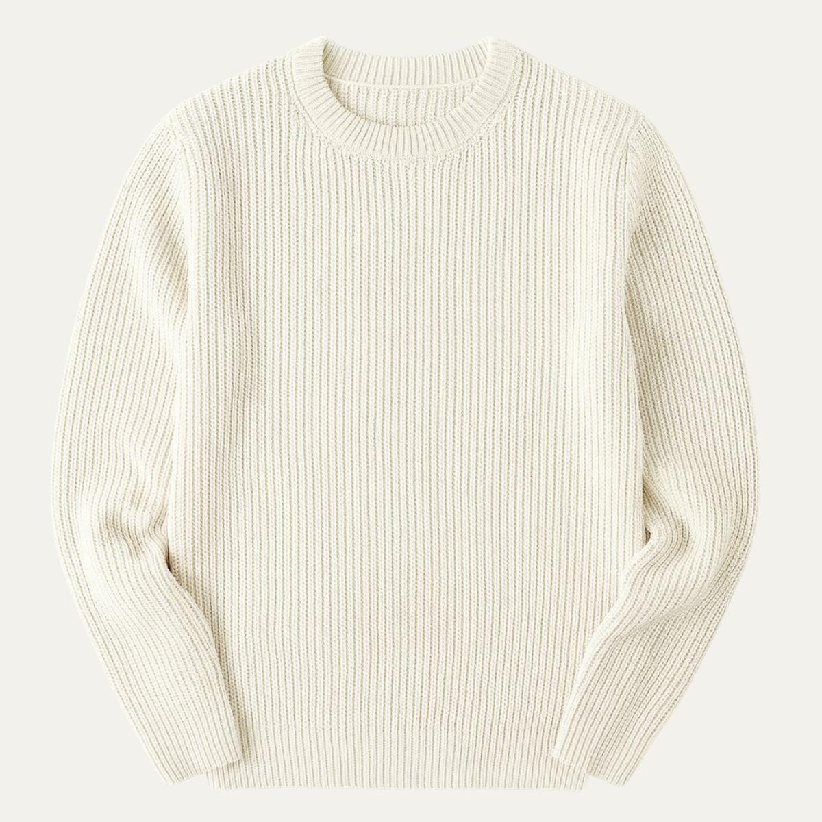 Soft Merino Wool Crew Neck Sweater - Nocini