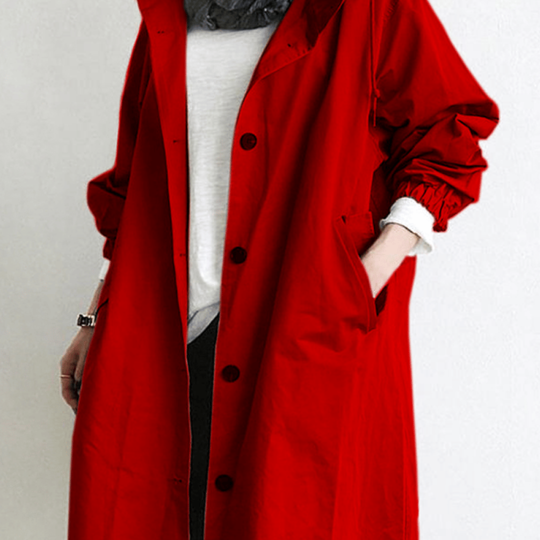 Timeless Women's Double Breasted Hooded Coat