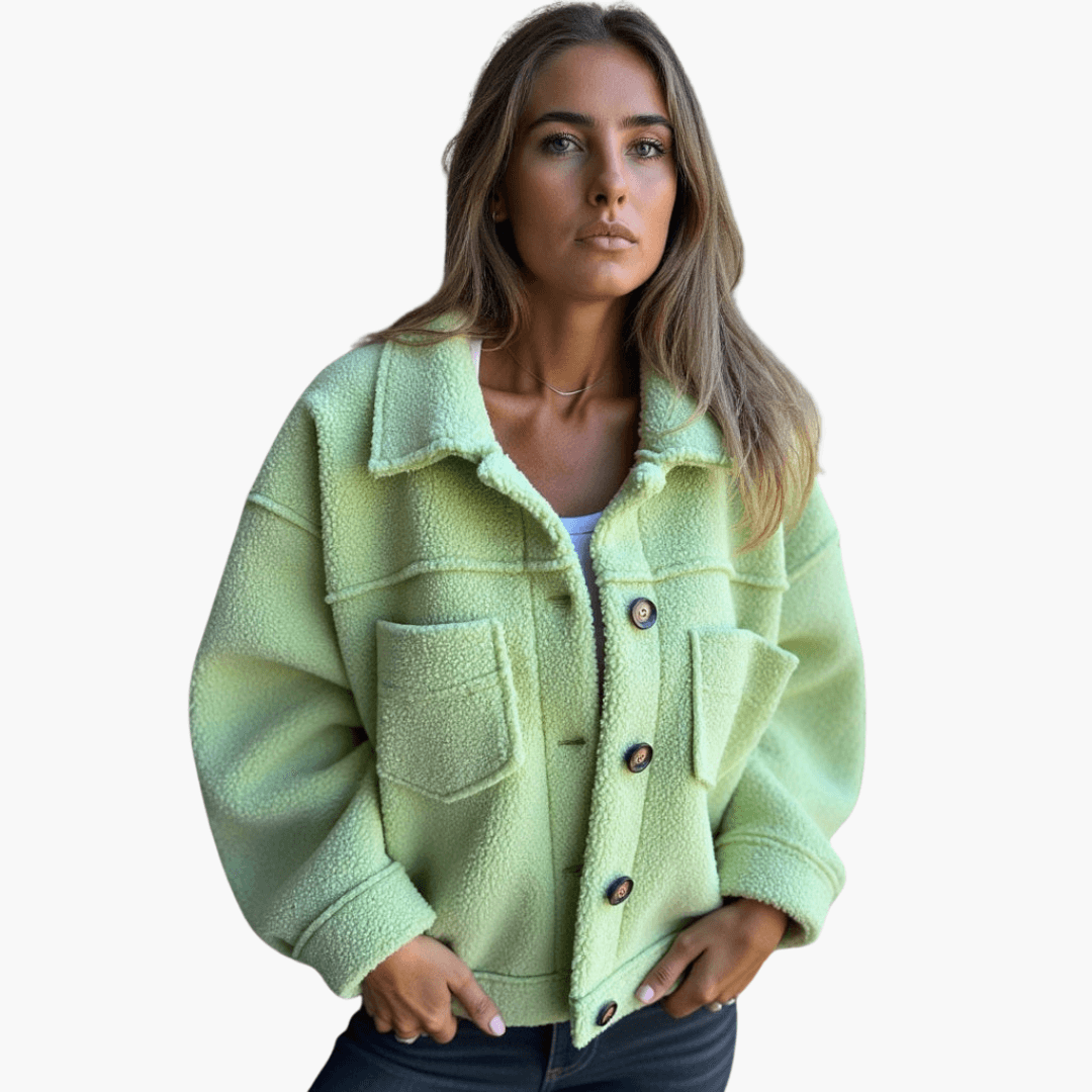 Soft Women's Button Fleece Coat