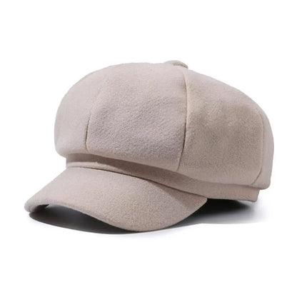 Fitted Women's Newsboy Cap - Simple Chic Design
