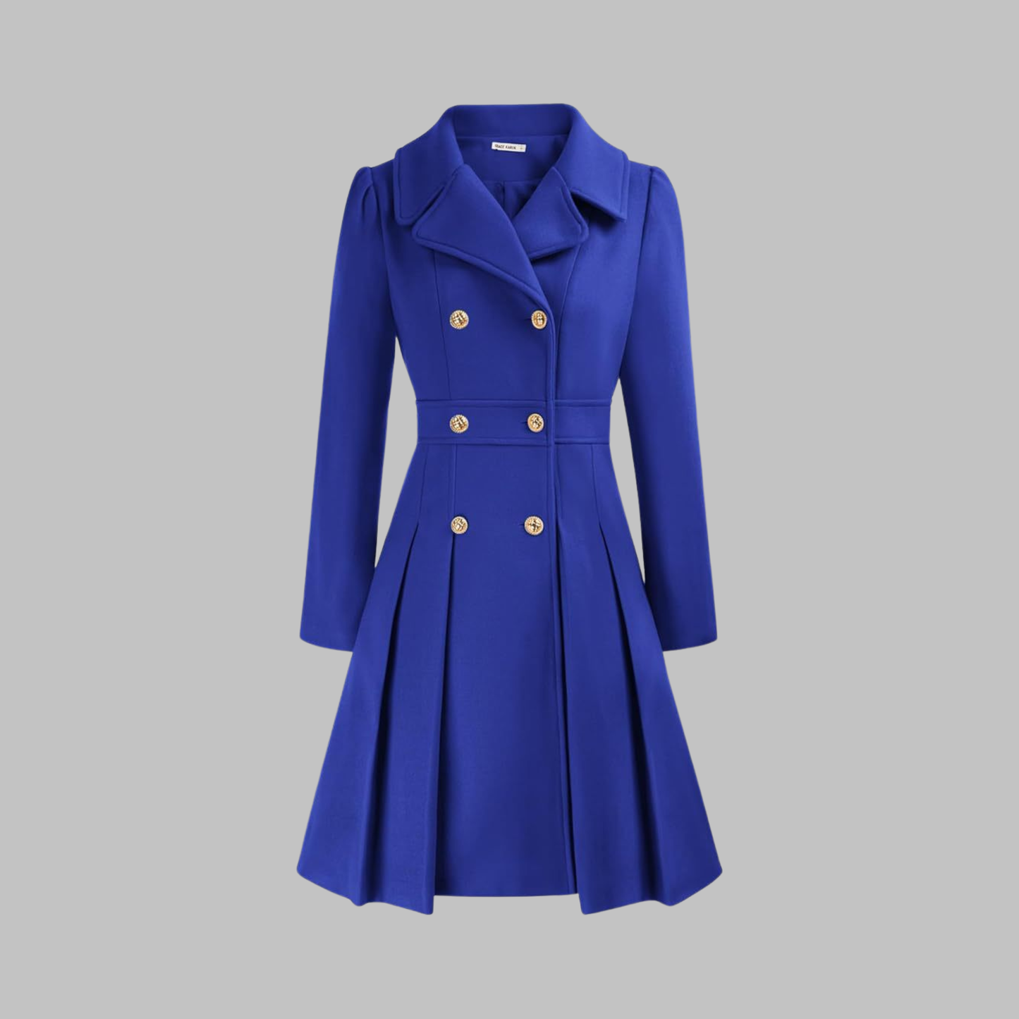 Elegant Double Breasted Long Coat