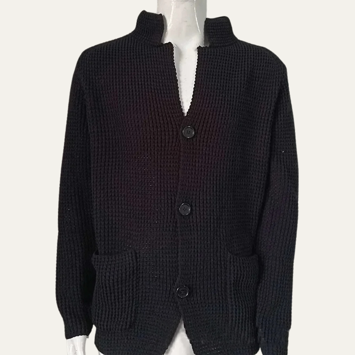 Classic Men's Knit Button Front Cardigan Sweater