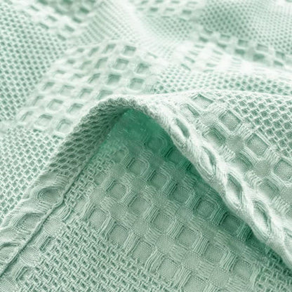 Cozy Plush Waffle Throw Blanket