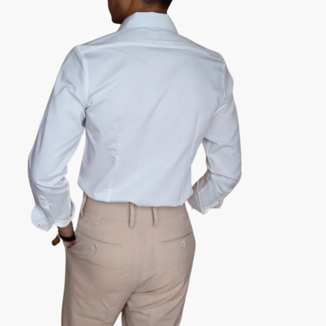 Classic Casual Shirt with Contrasting Trim