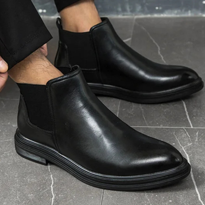 Comfortable Men's Leather Chelsea Ankle Boots