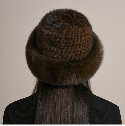 Luxury Fur Winter Beanie Hat