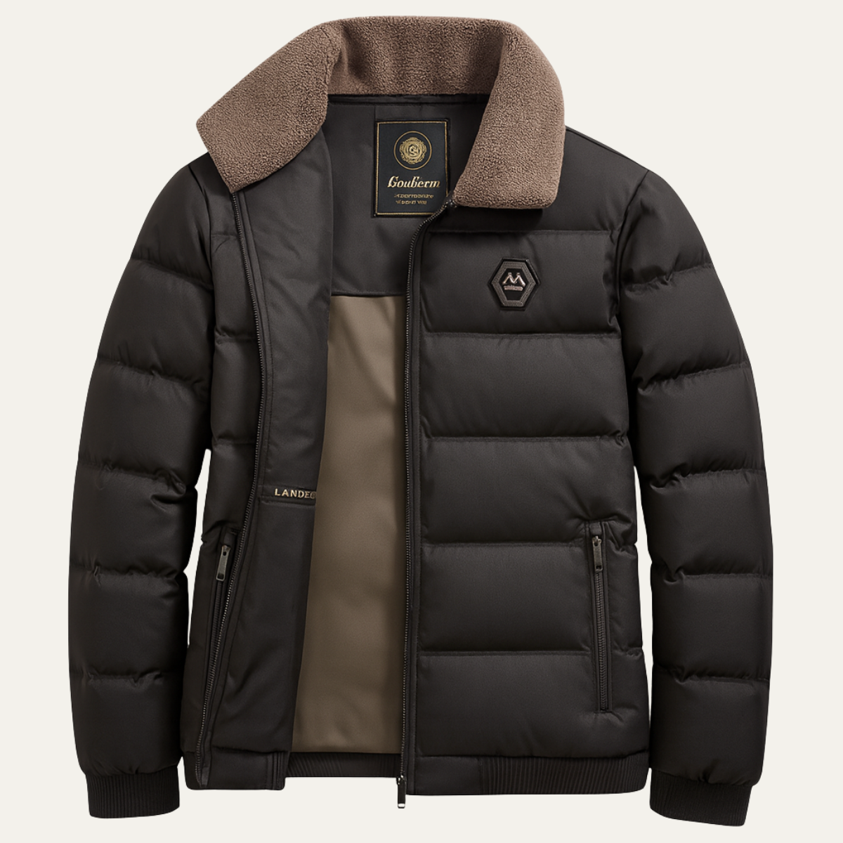 Insulated Mens Thermal Quilted Winter Parka Jacket - Nocini