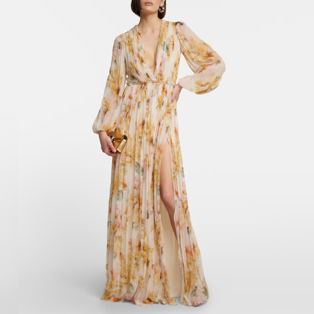 Luxury Chiffon Formal Mid Length Party Dress Women - Olytrend