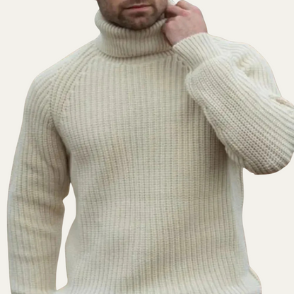 Thick Mens Wool Crew Neck Winter Sweater