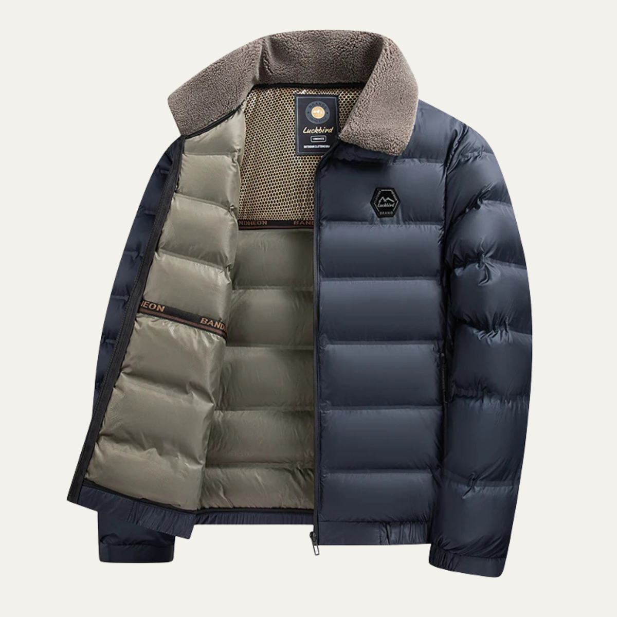 Insulated Mens Thermal Quilted Winter Parka Jacket