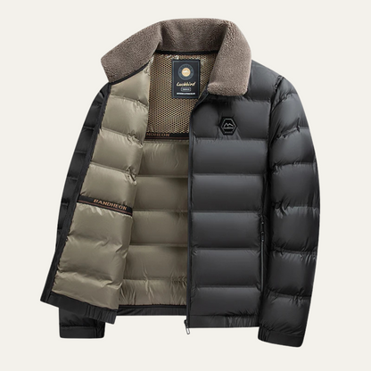 Insulated Mens Thermal Quilted Winter Parka Jacket